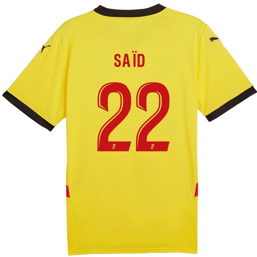 Danxen Kinderen Wesley Saïd #22 Geel Rood Thuisshirt Thuistenue 2024/25 T-Shirt