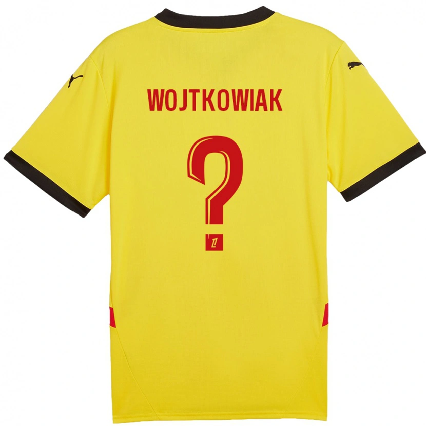 Danxen Kinderen Valentin Wojtkowiak #0 Geel Rood Thuisshirt Thuistenue 2024/25 T-Shirt