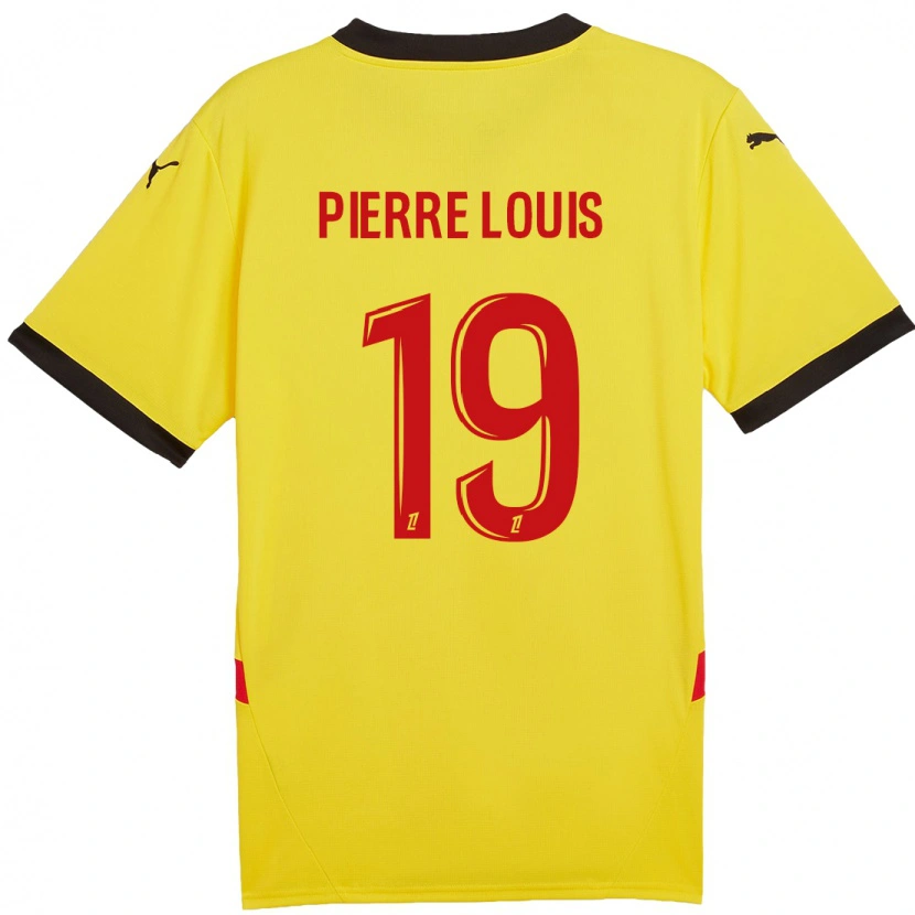 Danxen Kinderen Dayana Pierre-Louis #19 Geel Rood Thuisshirt Thuistenue 2024/25 T-Shirt