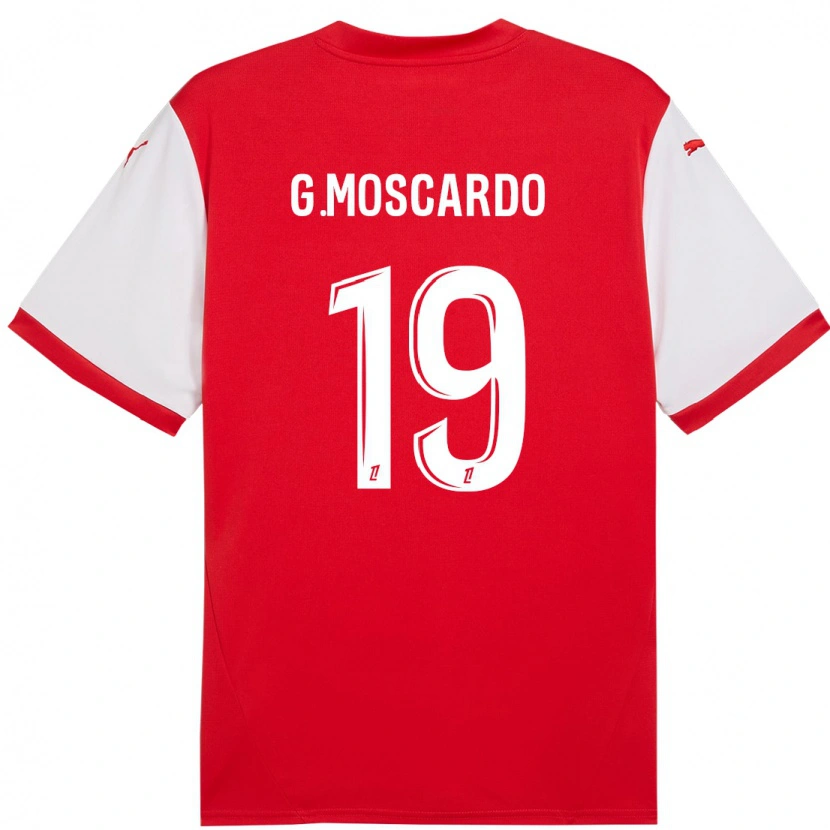 Danxen Kinderen Gabriel Moscardo #19 Rood Wit Thuisshirt Thuistenue 2024/25 T-Shirt