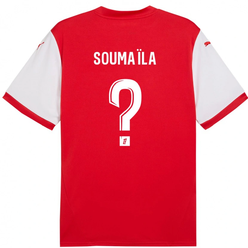 Danxen Kinderen Soumaïla Sylla #0 Rood Wit Thuisshirt Thuistenue 2024/25 T-Shirt