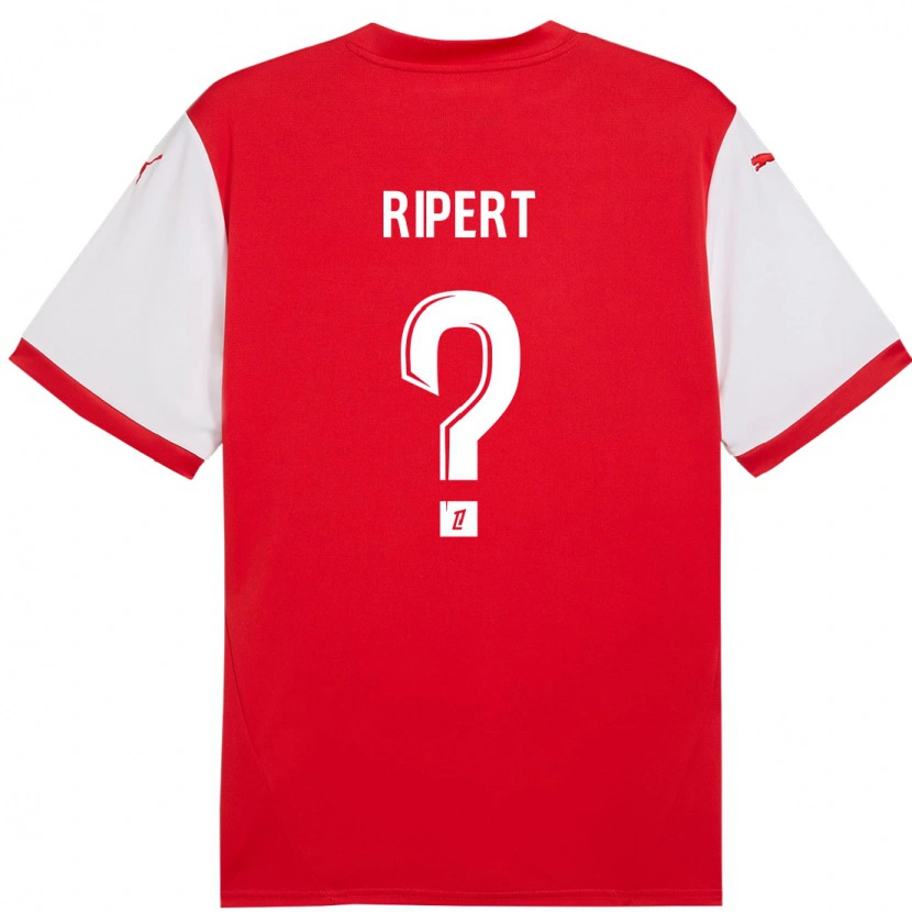 Danxen Kinderen Léo Ripert #0 Rood Wit Thuisshirt Thuistenue 2024/25 T-Shirt