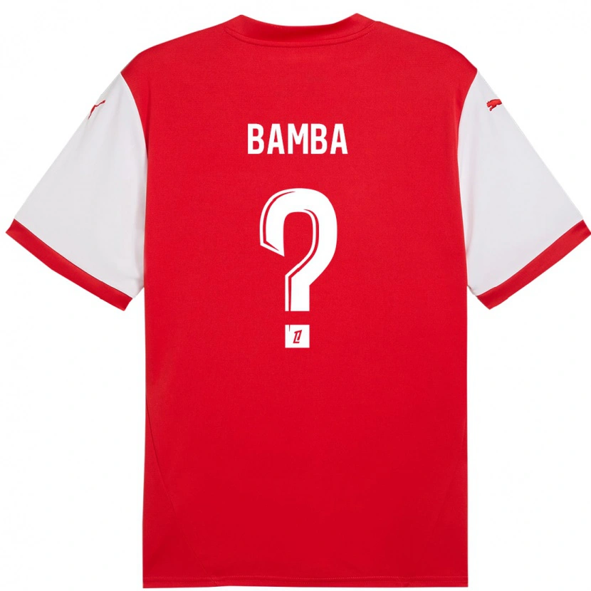 Danxen Kinderen Mohamed Bamba #0 Rood Wit Thuisshirt Thuistenue 2024/25 T-Shirt