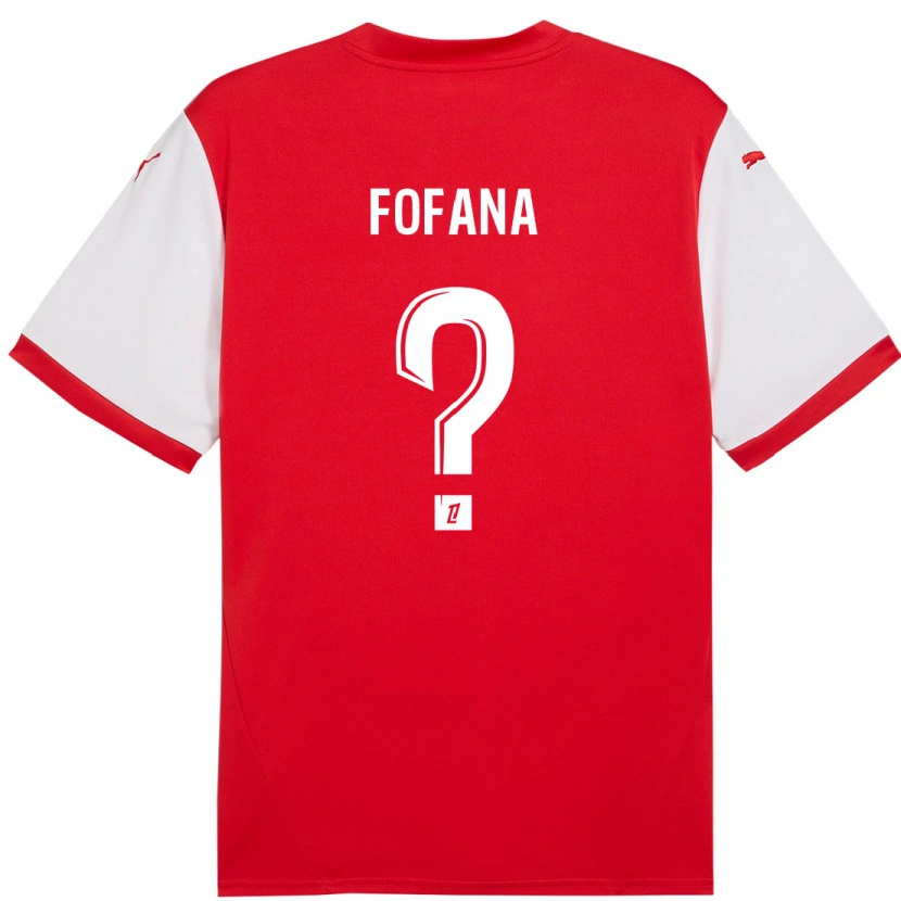 Danxen Kinderen Yaya Fofana #0 Rood Wit Thuisshirt Thuistenue 2024/25 T-Shirt