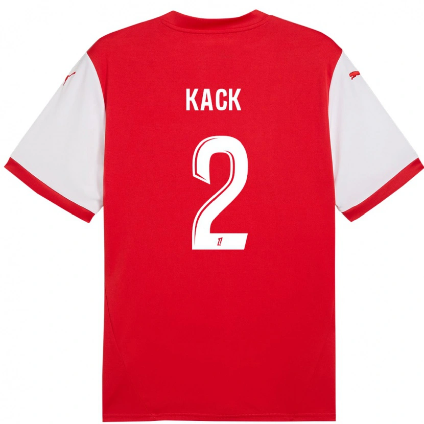 Danxen Kinderen Mathilde Kack #2 Rood Wit Thuisshirt Thuistenue 2024/25 T-Shirt