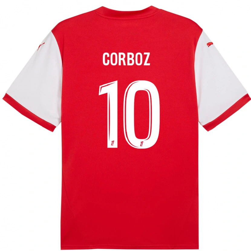 Danxen Kinderen Rachel Corboz #10 Rood Wit Thuisshirt Thuistenue 2024/25 T-Shirt