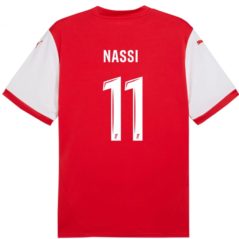 Danxen Kinderen Jade Nassi #11 Rood Wit Thuisshirt Thuistenue 2024/25 T-Shirt