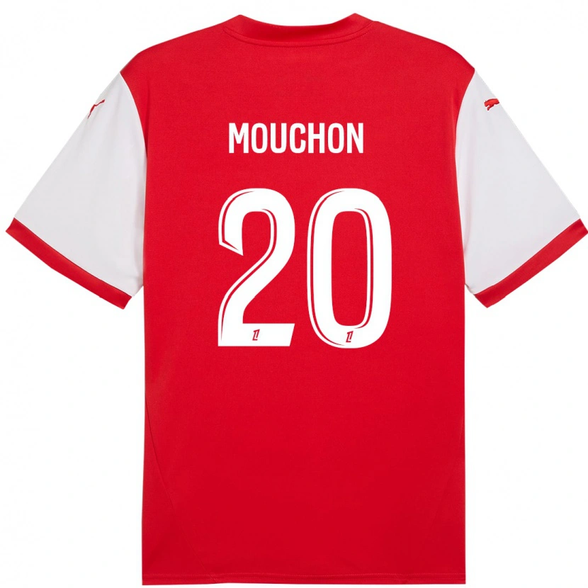 Danxen Kinderen Noémie Mouchon #20 Rood Wit Thuisshirt Thuistenue 2024/25 T-Shirt