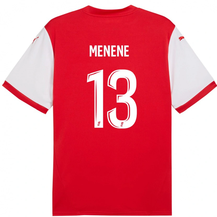 Danxen Kinderen Meyong Menene #13 Rood Wit Thuisshirt Thuistenue 2024/25 T-Shirt