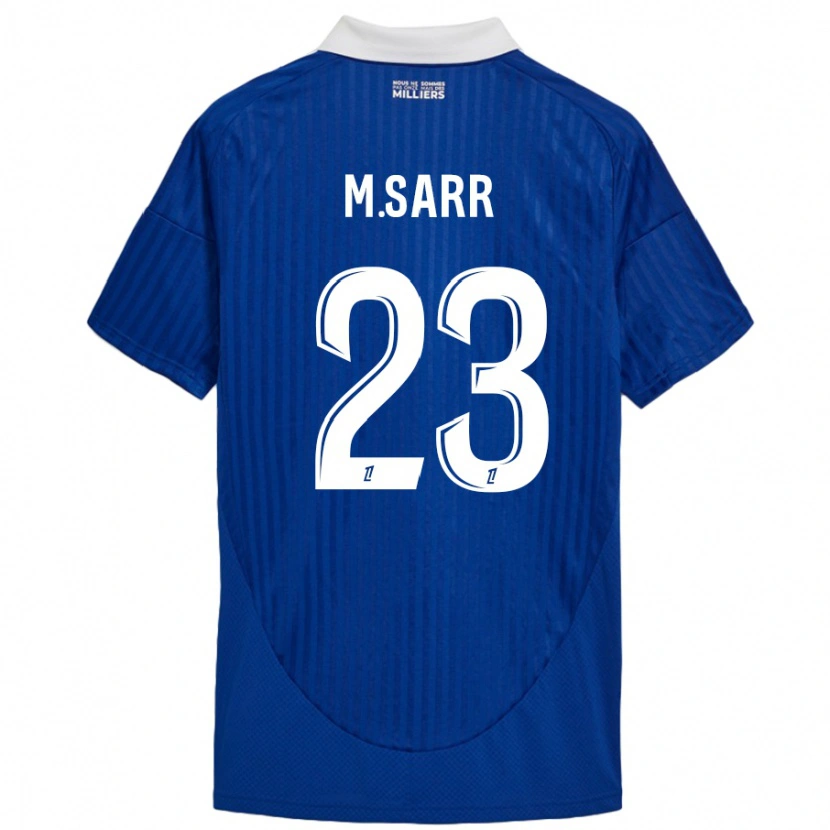 Danxen Kinderen Mamadou Sarr #23 Blauw Wit Thuisshirt Thuistenue 2024/25 T-Shirt