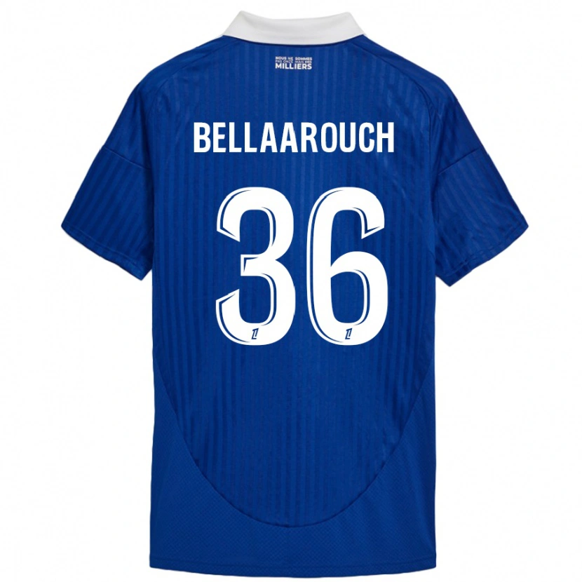 Danxen Kinderen Alaa Bellaarouch #36 Blauw Wit Thuisshirt Thuistenue 2024/25 T-Shirt