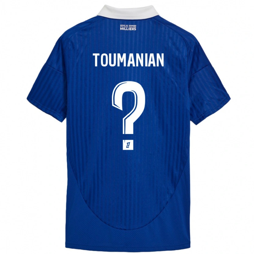 Danxen Kinderen Anthony Toumanian #0 Blauw Wit Thuisshirt Thuistenue 2024/25 T-Shirt