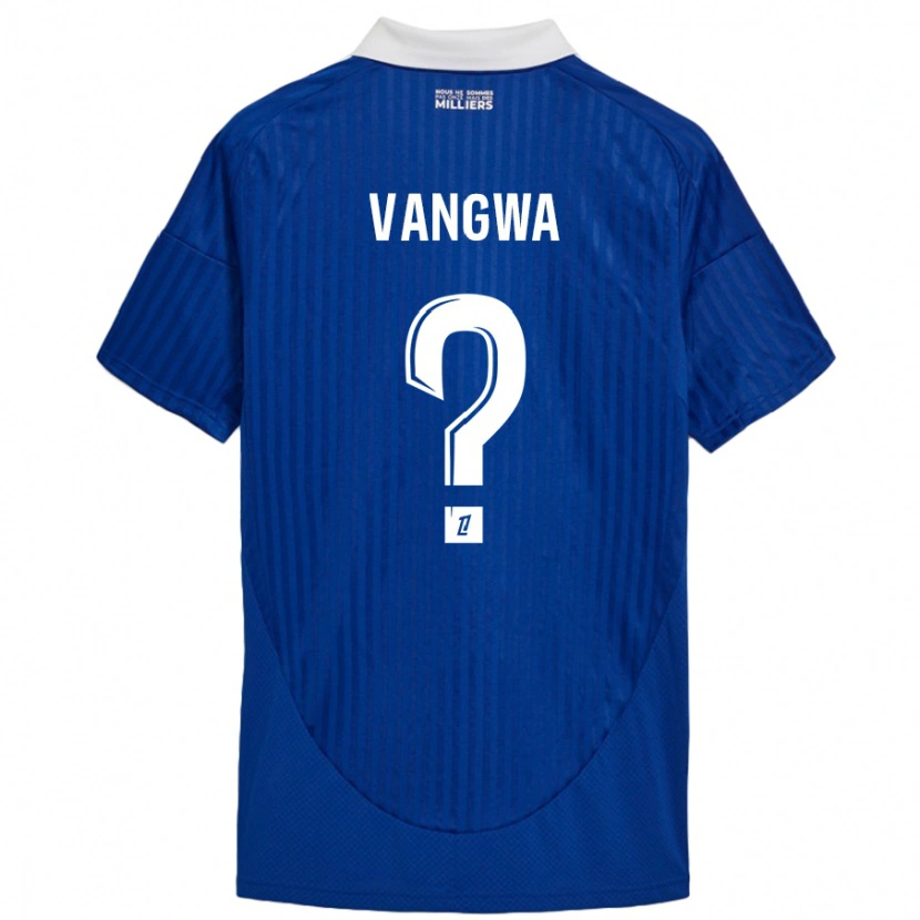 Danxen Kinderen Jilva Vangwa #0 Blauw Wit Thuisshirt Thuistenue 2024/25 T-Shirt