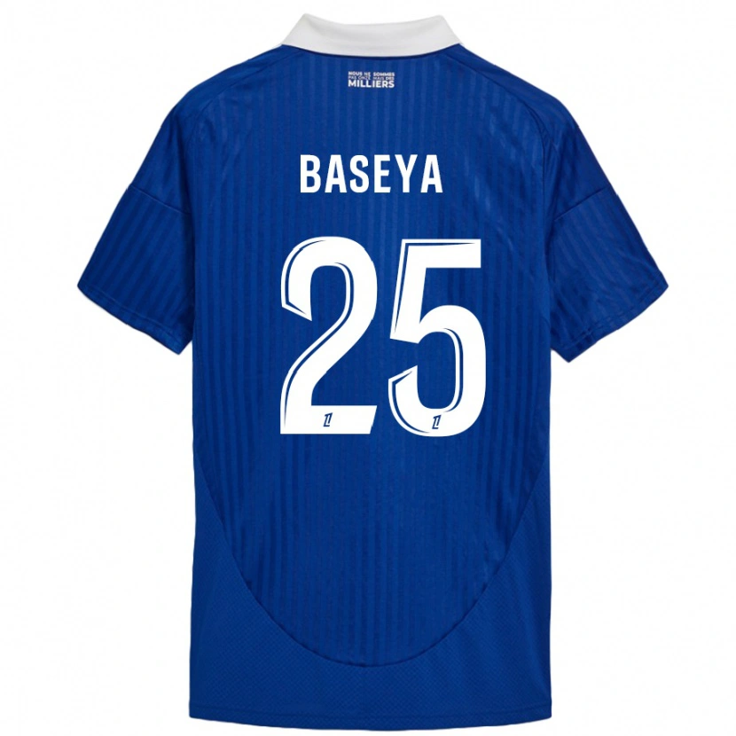 Danxen Kinderen Steven Baseya #25 Blauw Wit Thuisshirt Thuistenue 2024/25 T-Shirt