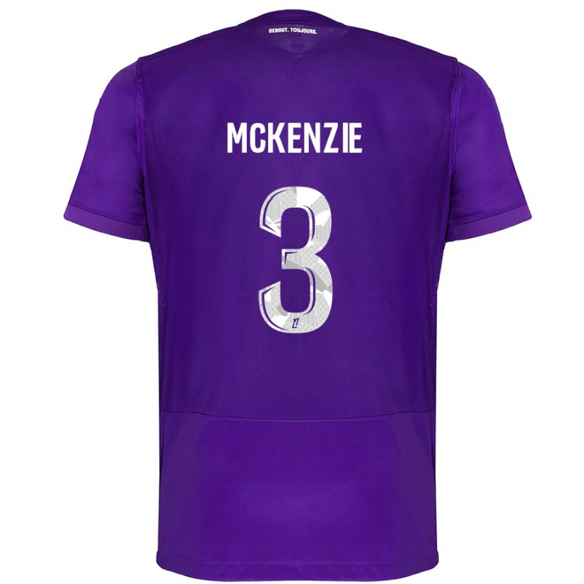 Danxen Kinderen Mark Mckenzie #3 Paars Wit Thuisshirt Thuistenue 2024/25 T-Shirt