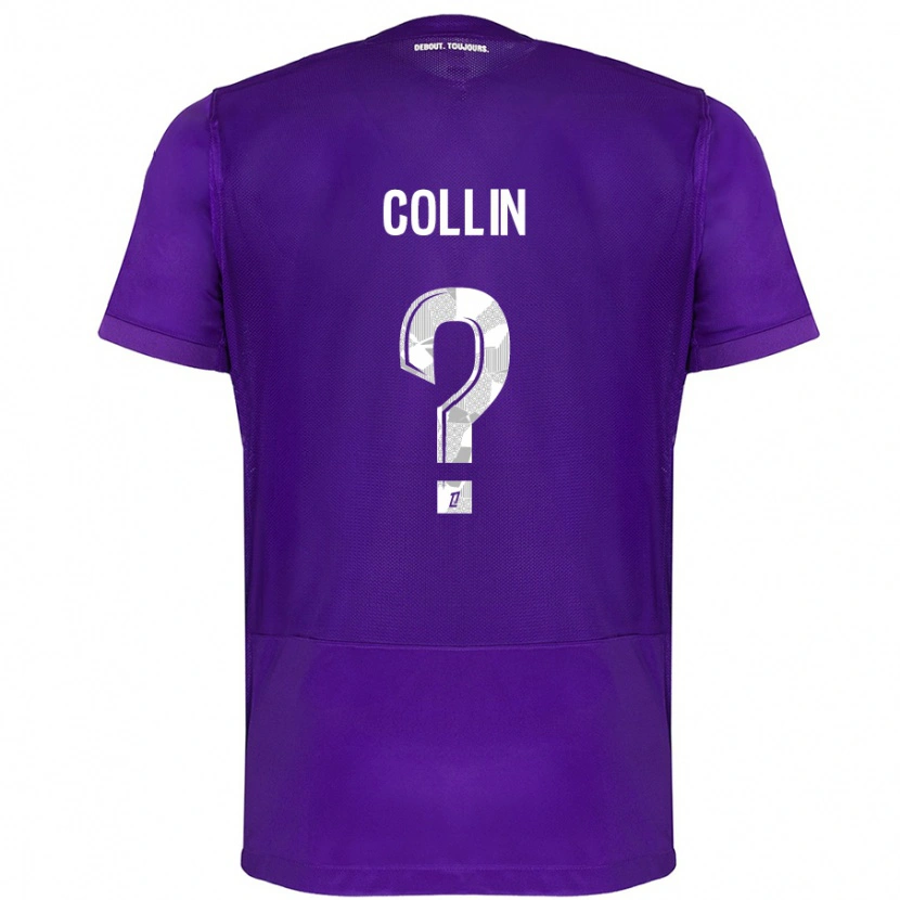 Danxen Kinderen Théo Collin #0 Paars Wit Thuisshirt Thuistenue 2024/25 T-Shirt