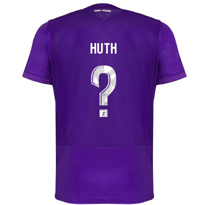 Danxen Kinderen Lony Huth #0 Paars Wit Thuisshirt Thuistenue 2024/25 T-Shirt