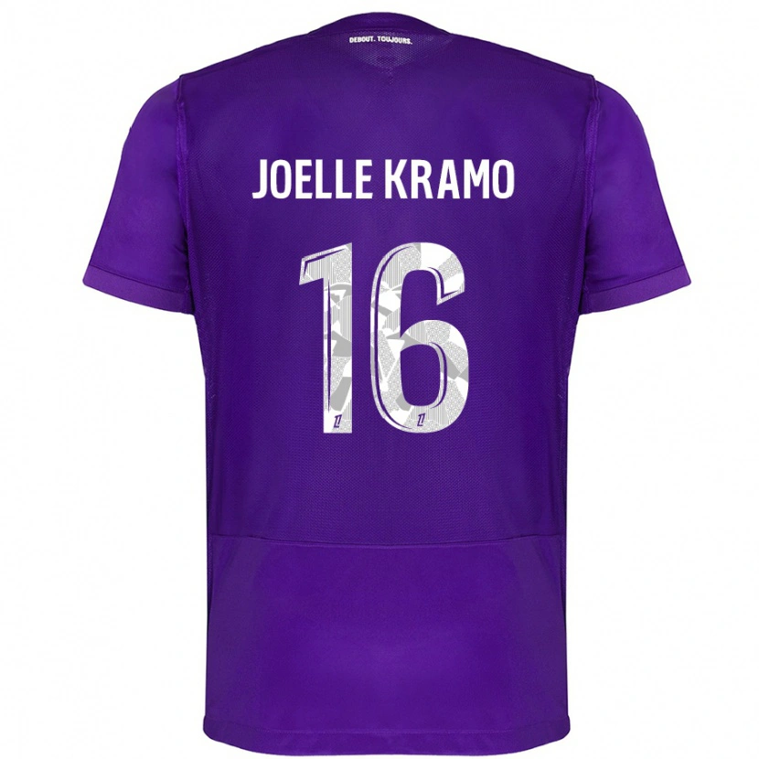 Danxen Kinderen Marie Joelle Kramo #16 Paars Wit Thuisshirt Thuistenue 2024/25 T-Shirt