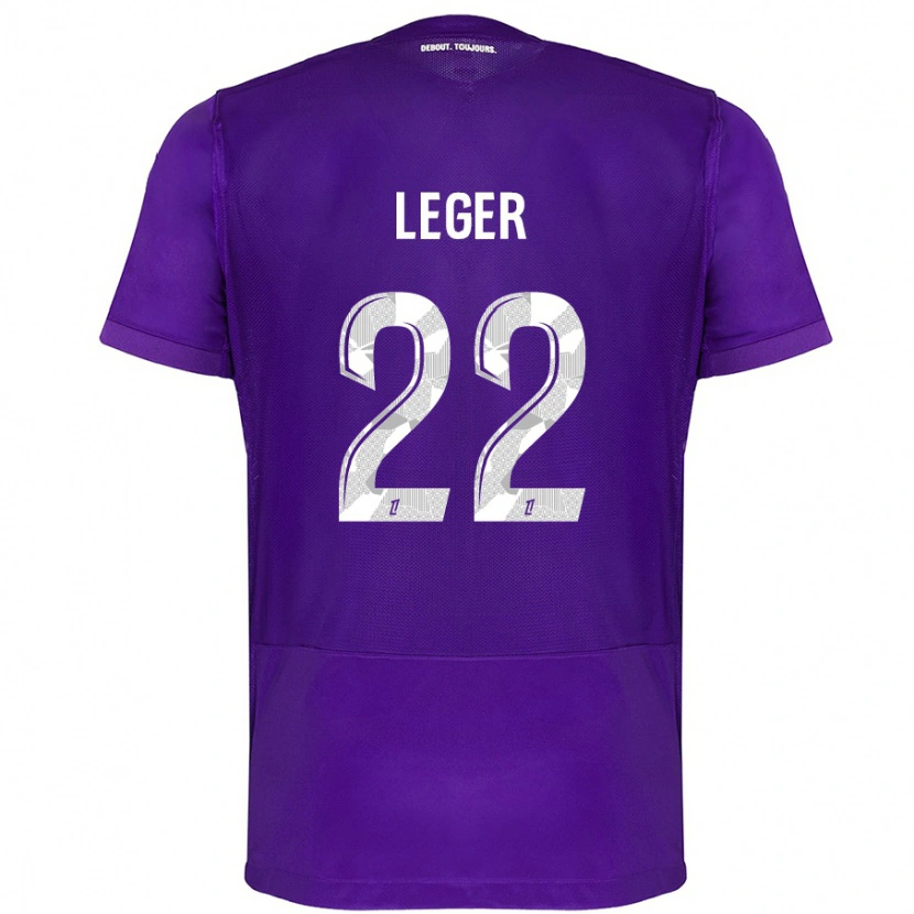 Danxen Kinderen Christelle Léger #22 Paars Wit Thuisshirt Thuistenue 2024/25 T-Shirt