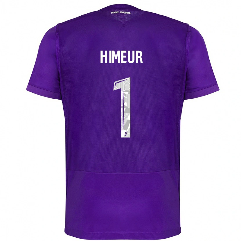 Danxen Kinderen Thomas Himeur #1 Paars Wit Thuisshirt Thuistenue 2024/25 T-Shirt