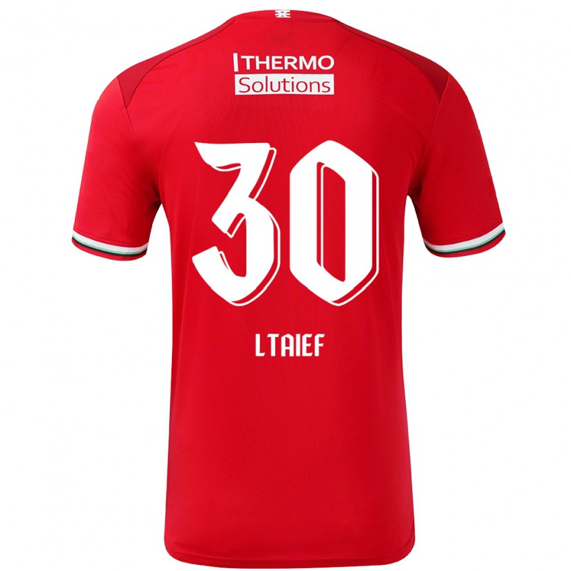 Danxen Kinderen Sayfallah Ltaief #30 Rood Wit Thuisshirt Thuistenue 2024/25 T-Shirt