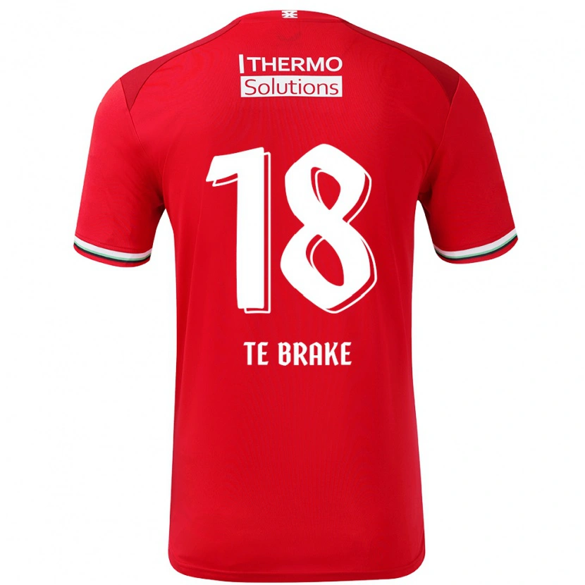 Danxen Kinderen Sophie Te Brake #18 Rood Wit Thuisshirt Thuistenue 2024/25 T-Shirt