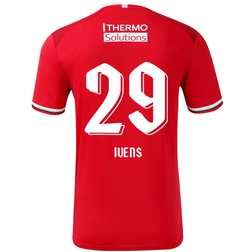 Danxen Kinderen Rose Ivens #29 Rood Wit Thuisshirt Thuistenue 2024/25 T-Shirt