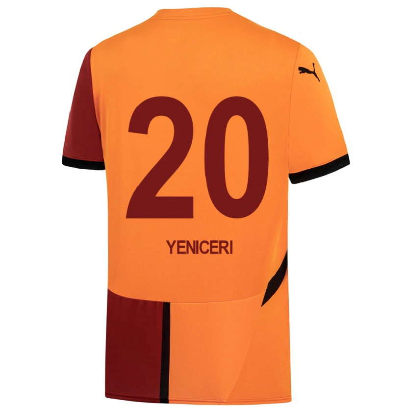 Danxen Kinderen Berna Yeniçeri #20 Geel Rood Thuisshirt Thuistenue 2024/25 T-Shirt