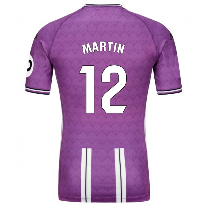 Danxen Kinderen Mario Martín #12 Paars Wit Thuisshirt Thuistenue 2024/25 T-Shirt