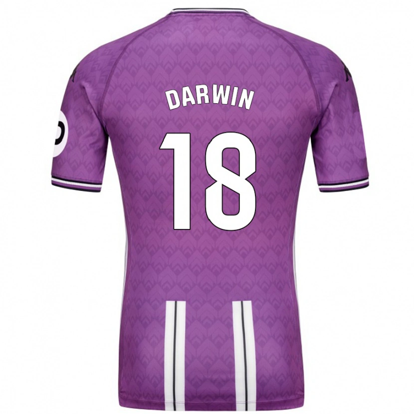 Danxen Kinderen Darwin Machís #18 Paars Wit Thuisshirt Thuistenue 2024/25 T-Shirt