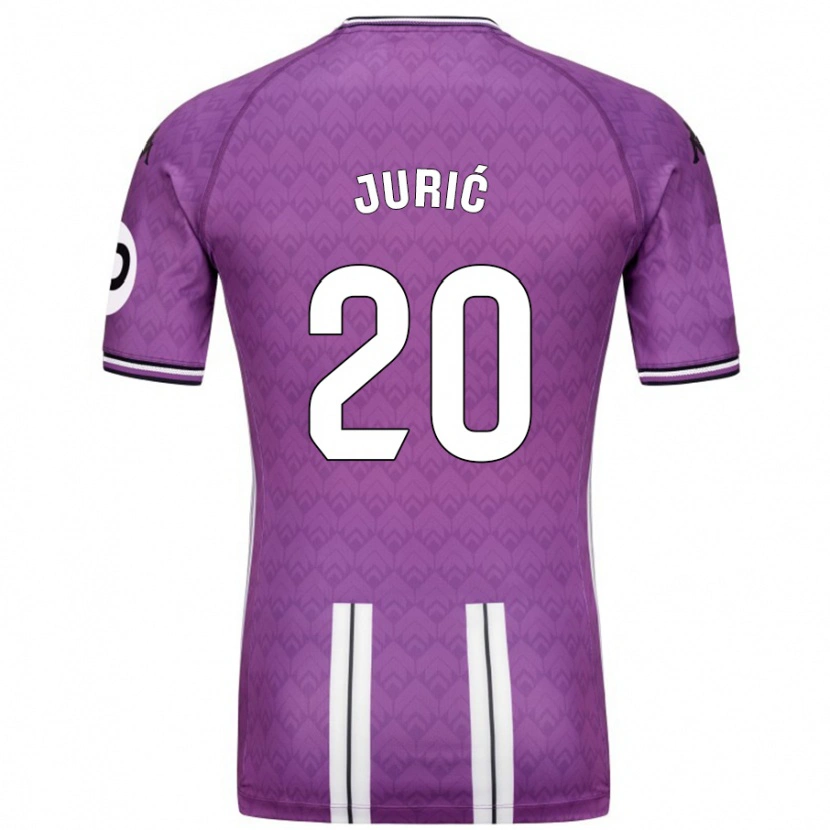 Danxen Kinderen Stanko Juric #20 Paars Wit Thuisshirt Thuistenue 2024/25 T-Shirt