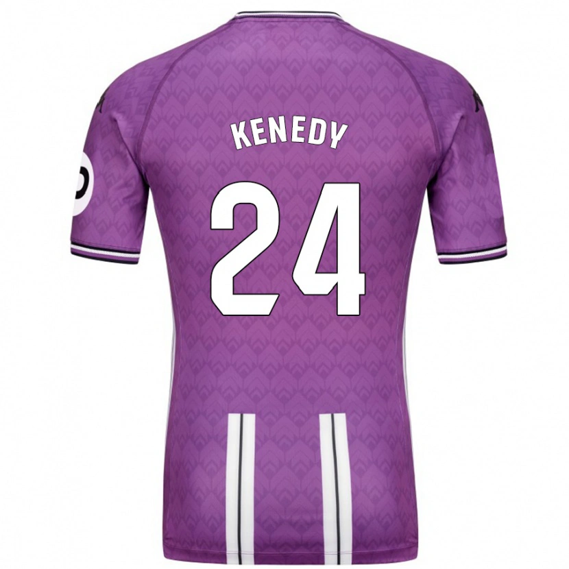 Danxen Kinderen Kenedy #24 Paars Wit Thuisshirt Thuistenue 2024/25 T-Shirt