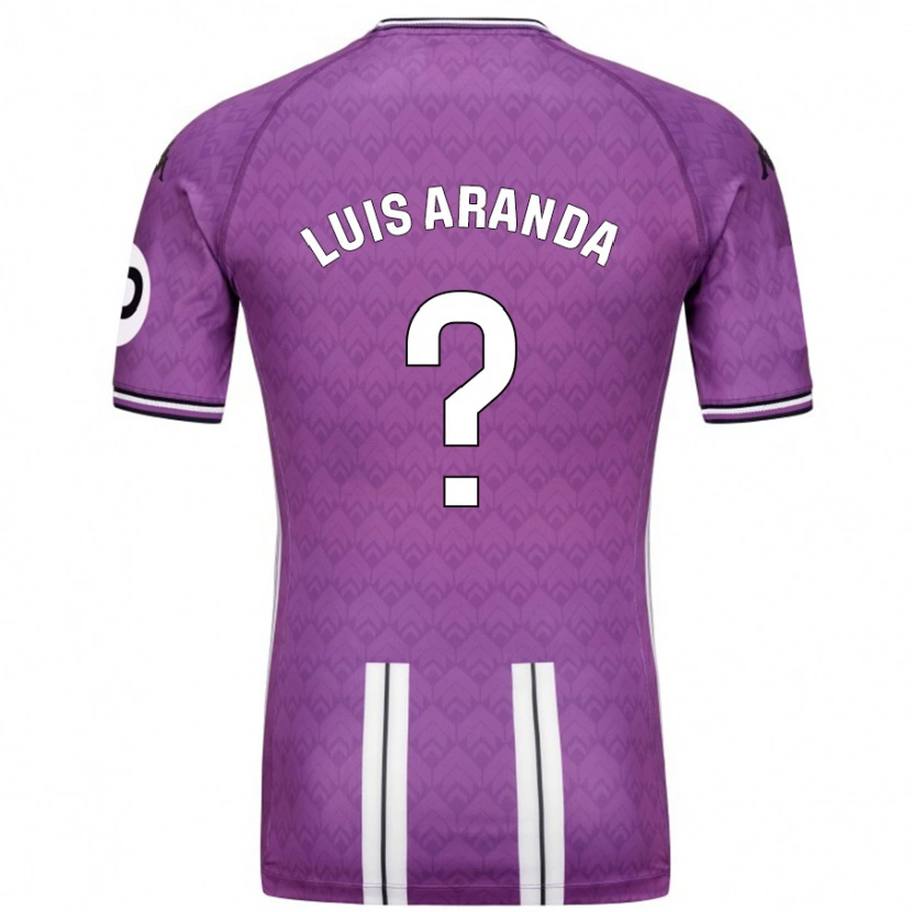 Danxen Kinderen José Luis Aranda #0 Paars Wit Thuisshirt Thuistenue 2024/25 T-Shirt