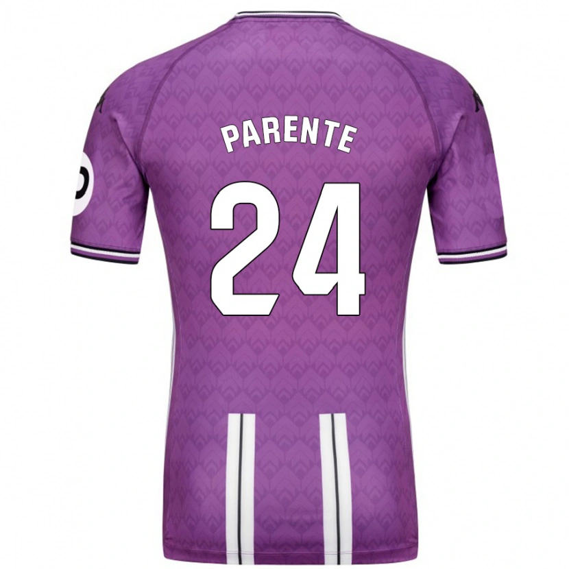 Danxen Kinderen Iago Parente #24 Paars Wit Thuisshirt Thuistenue 2024/25 T-Shirt