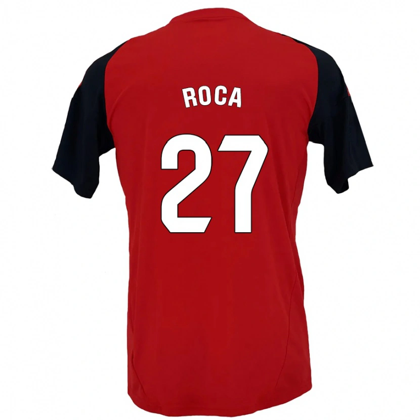 Danxen Kinderen Joel Roca #27 Rood Zwart Thuisshirt Thuistenue 2024/25 T-Shirt