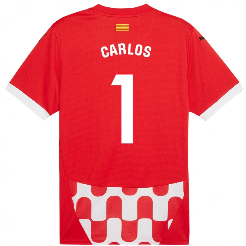 Danxen Kinderen Juan Carlos #1 Rood Wit Thuisshirt Thuistenue 2024/25 T-Shirt