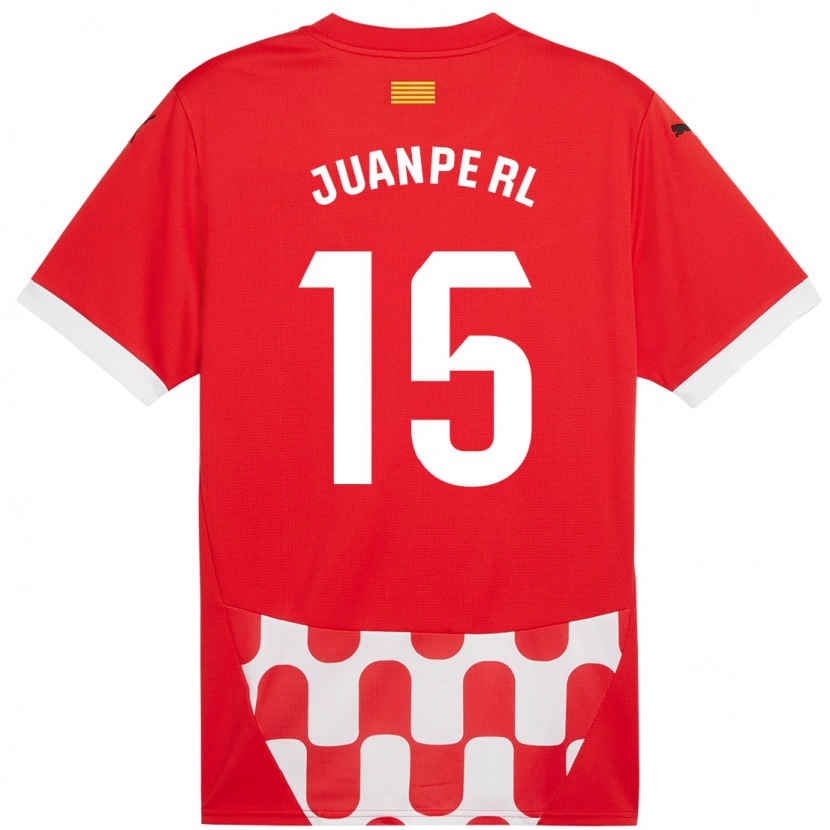 Danxen Kinderen Juanpe #15 Rood Wit Thuisshirt Thuistenue 2024/25 T-Shirt