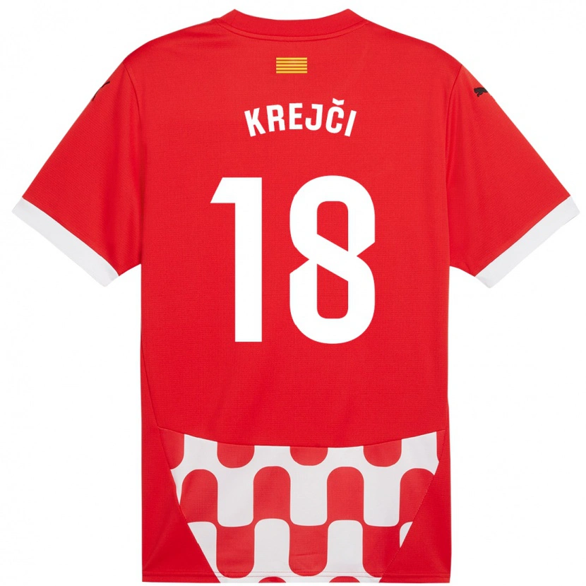 Danxen Kinderen Ladislav Krejci #18 Rood Wit Thuisshirt Thuistenue 2024/25 T-Shirt