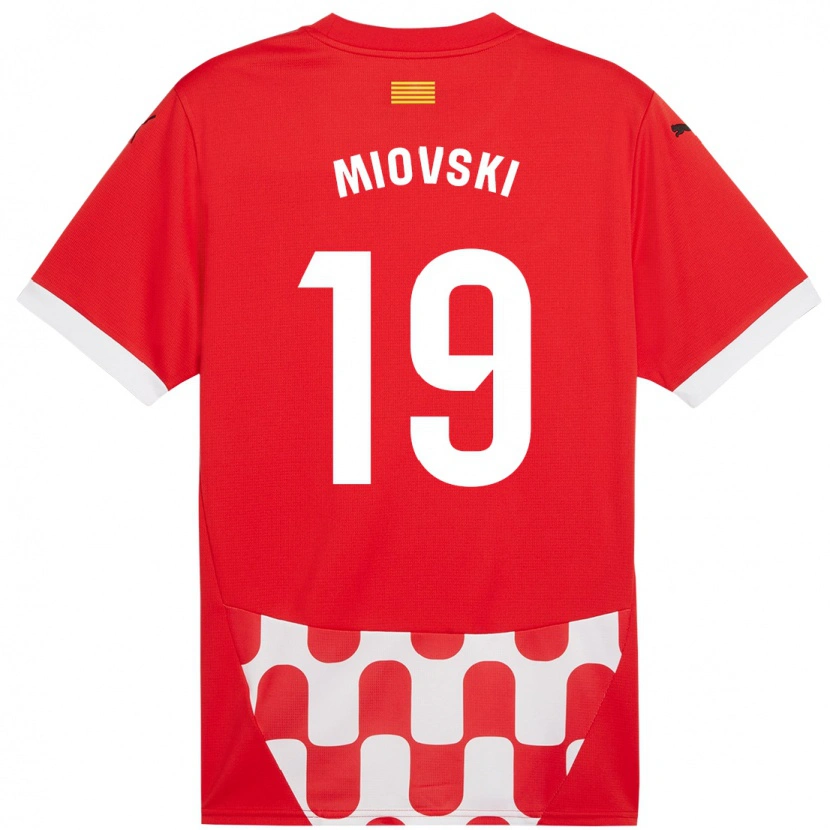 Danxen Kinderen Bojan Miovski #19 Rood Wit Thuisshirt Thuistenue 2024/25 T-Shirt