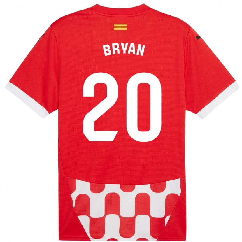 Danxen Kinderen Bryan Gil #20 Rood Wit Thuisshirt Thuistenue 2024/25 T-Shirt