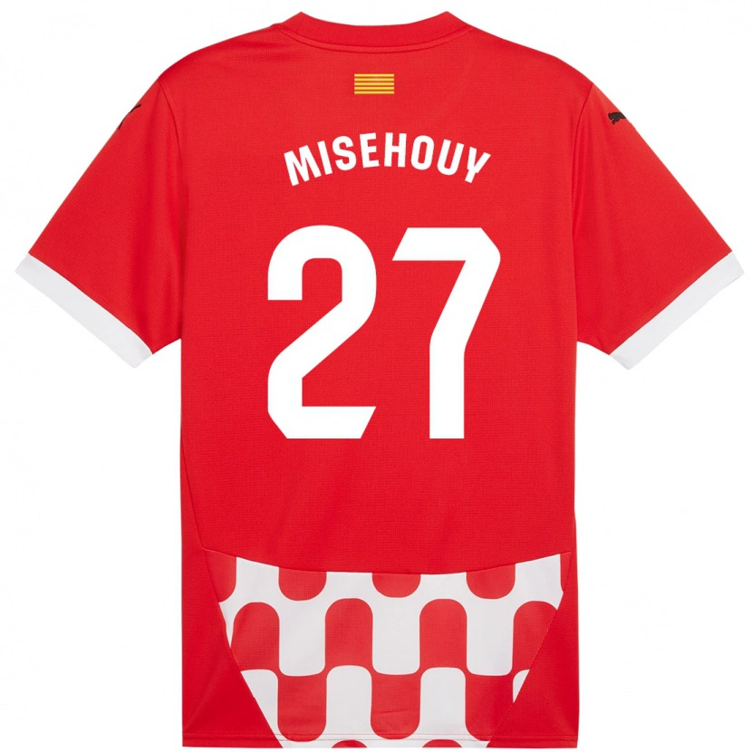 Danxen Kinderen Gabriel Misehouy #27 Rood Wit Thuisshirt Thuistenue 2024/25 T-Shirt