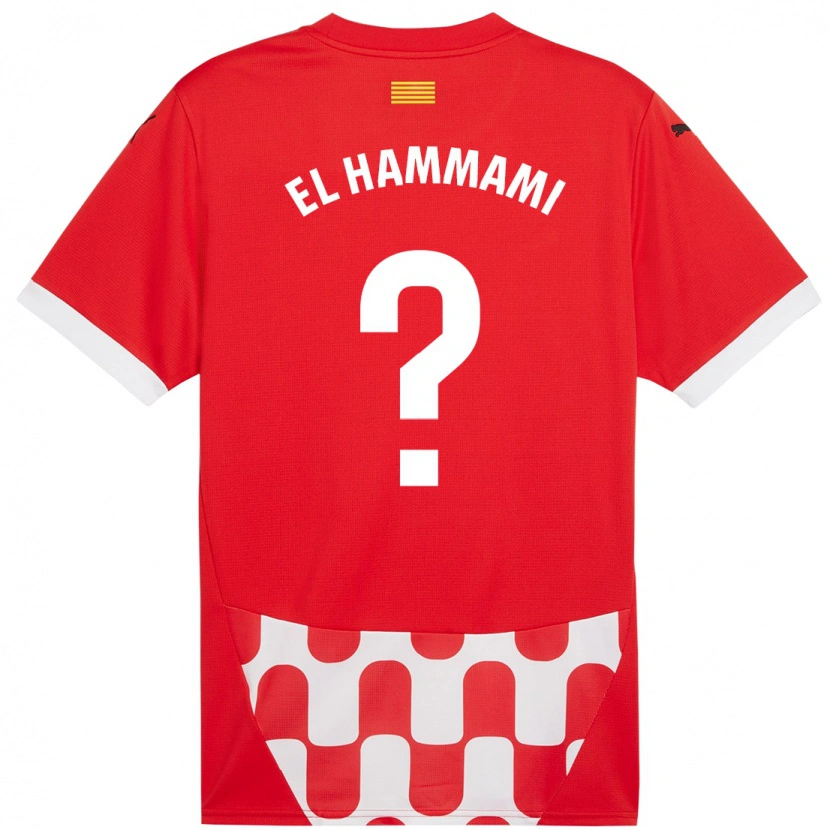 Danxen Kinderen Ayoub El Hammami #0 Rood Wit Thuisshirt Thuistenue 2024/25 T-Shirt