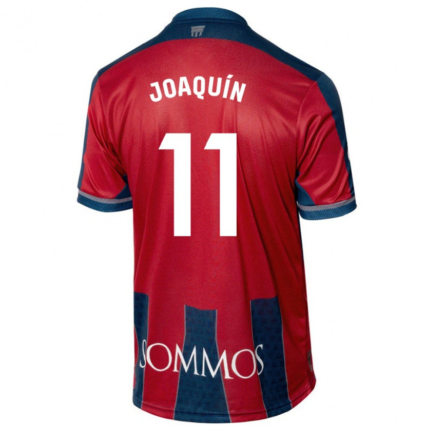 Danxen Kinderen Joaquín Muñoz #11 Rood Blauw Thuisshirt Thuistenue 2024/25 T-Shirt