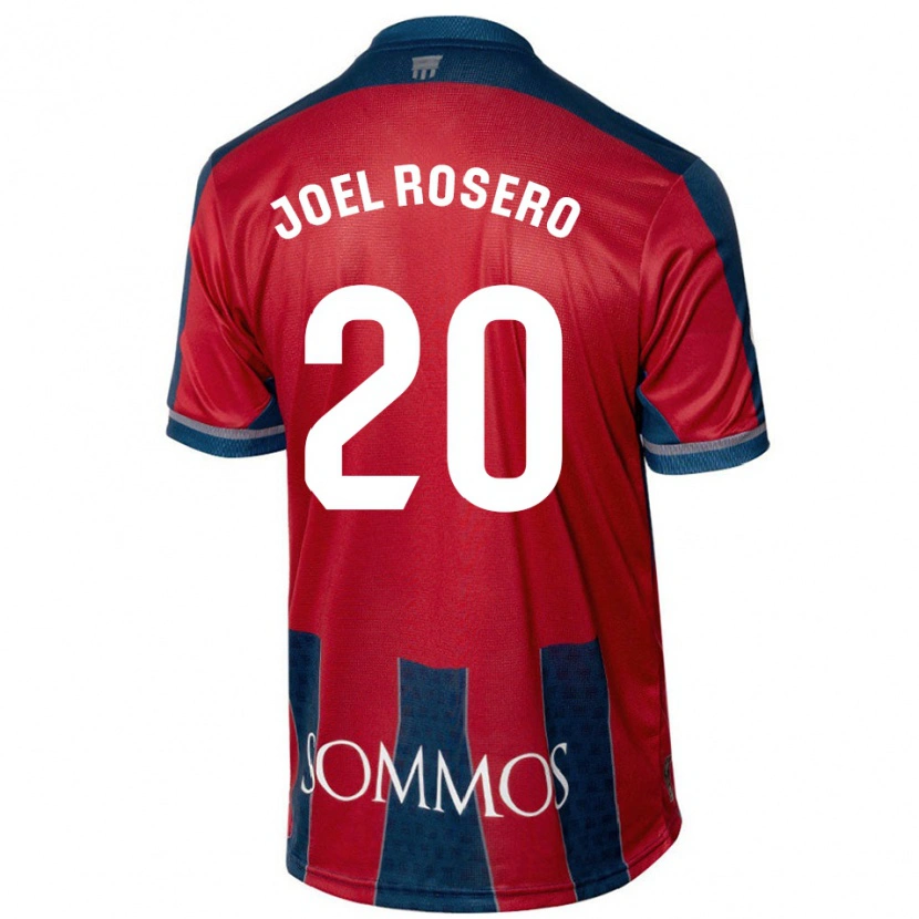 Danxen Kinderen Alexis Joel Rosero #20 Rood Blauw Thuisshirt Thuistenue 2024/25 T-Shirt