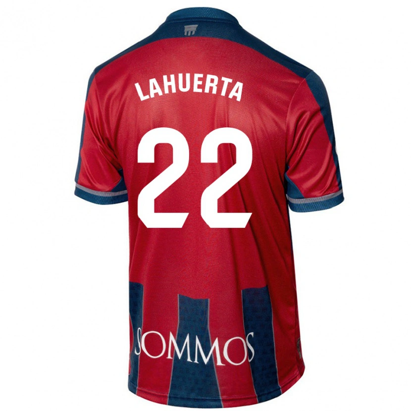 Danxen Kinderen Gema Lahuerta #22 Rood Blauw Thuisshirt Thuistenue 2024/25 T-Shirt