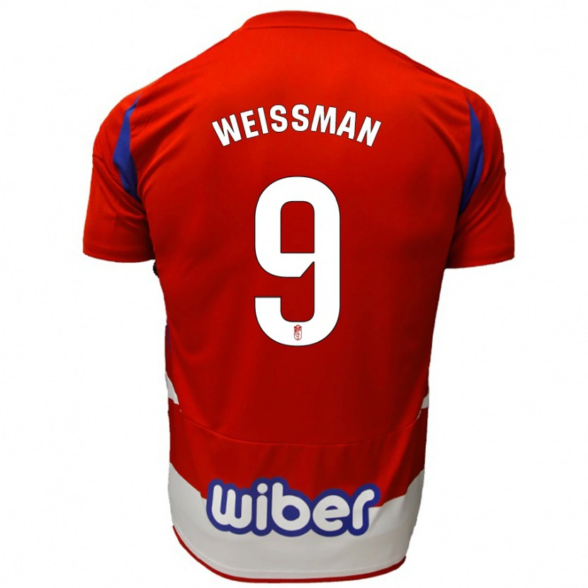 Danxen Kinderen Shon Weissman #9 Rood Wit Blauw Thuisshirt Thuistenue 2024/25 T-Shirt