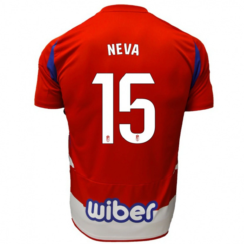 Danxen Kinderen Carlos Neva #15 Rood Wit Blauw Thuisshirt Thuistenue 2024/25 T-Shirt