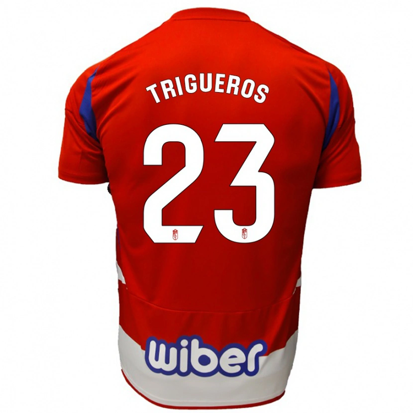 Danxen Kinderen Manu Trigueros #23 Rood Wit Blauw Thuisshirt Thuistenue 2024/25 T-Shirt