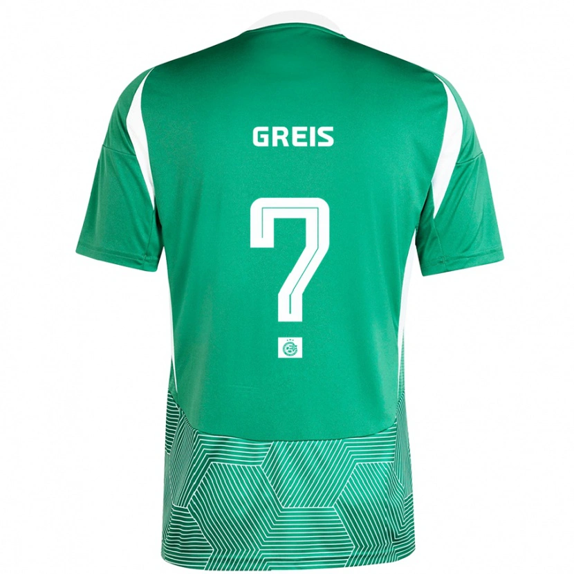 Danxen Kinderen Nitai Greis #0 Groen Wit Thuisshirt Thuistenue 2024/25 T-Shirt