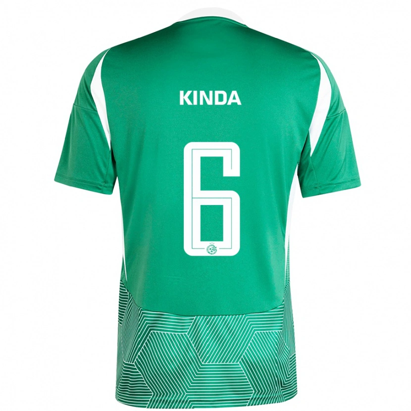 Danxen Kinderen Gadi Kinda #6 Groen Wit Thuisshirt Thuistenue 2024/25 T-Shirt